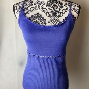 LAUNDRY deep periwinkle tank top.